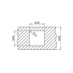 Pyramis Unterbaubecken ASTRIS (40x40) UB -Geschirr pyramis unterbaubecken astris 40x40 ub4