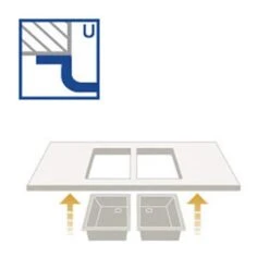 Pyramis Unterbaubecken ASTRIS (40x40) UB -Geschirr pyramis unterbaubecken astris 40x40 ub5