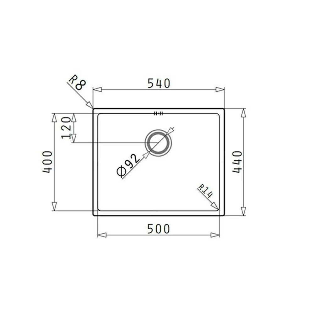 Pyramis Unterbaubecken ASTRIS (50X40) UB 5 Pyramis Unterbaubecken ASTRIS (50X40) UB – Bild 3