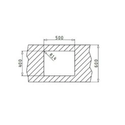 Pyramis Unterbaubecken ASTRIS (50X40) UB 10 Pyramis Unterbaubecken ASTRIS (50X40) UB -Geschirr pyramis unterbaubecken astris 50x40 ub4