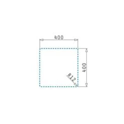 Pyramis Unterbaubecken Astris Colora (40x40) 1 B -Geschirr pyramis unterbaubecken astris colora 40x40 1 b3