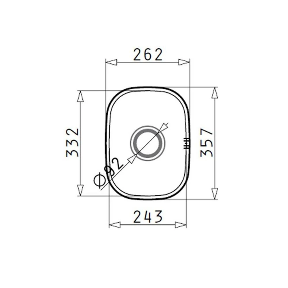 Pyramis Unterbaubecken IRIS (24X33) UB 5 Pyramis Unterbaubecken IRIS (24X33) UB – Bild 3