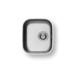 Pyramis Unterbaubecken Iris (34x40) 1 B Edelstahl Poliert