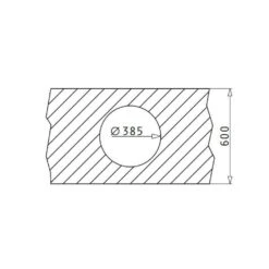 Pyramis Unterbaubecken IRIS (38,5X15) 1B -Geschirr pyramis unterbaubecken iris 385x15 1b4