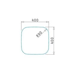 Pyramis Unterbaubecken Iris (40x40) 1 B Edelstahl Poliert -Geschirr pyramis unterbaubecken iris 40x40 1 b edelstahl poliert3