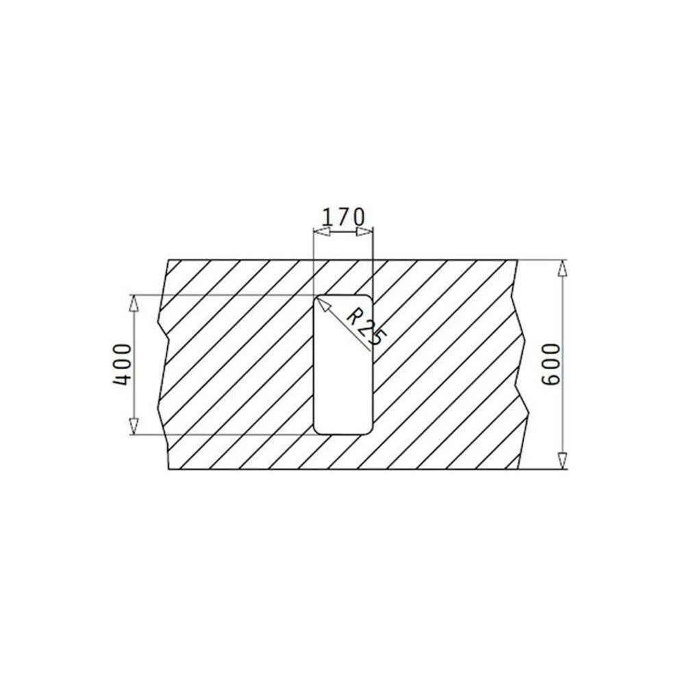 Pyramis Unterbaubecken LUME (17X40) UB Edelstahl 6 Pyramis Unterbaubecken LUME (17X40) UB Edelstahl – Bild 4