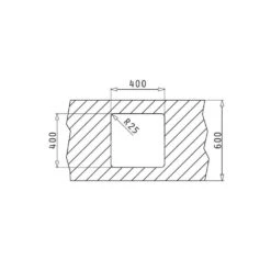 Pyramis Unterbaubecken LUME (40X40) UB Edelstahl -Geschirr pyramis unterbaubecken lume 40x40 ub edelstahl4
