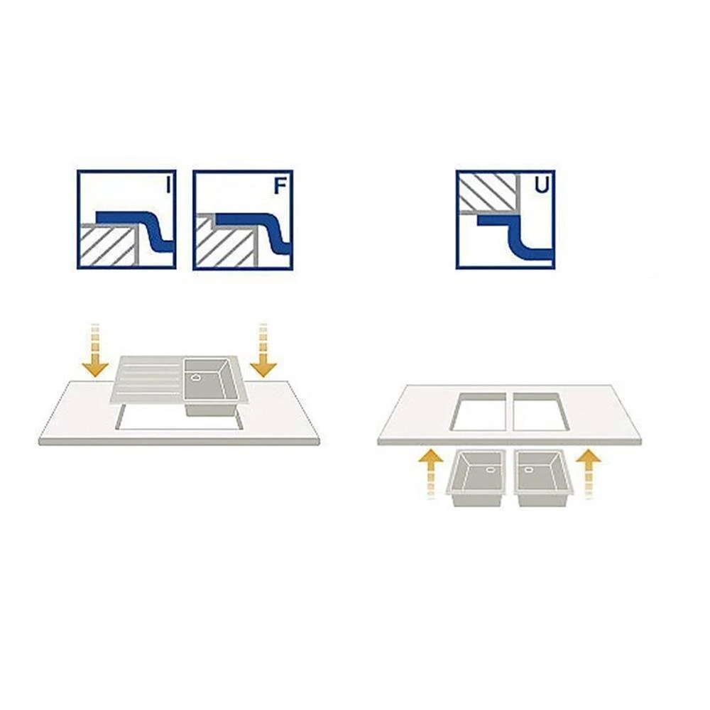 Reginox Clean & Care Einbaubecken IB 5040 CC Edelstahl (316) Ohne Überlauf 7 Reginox Clean & Care Einbaubecken IB 5040 CC Edelstahl (316) Ohne Überlauf – Bild 5