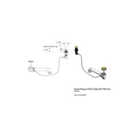 Reginox Druckknopfexzenter Set M1784 Gold Nur Geeignet Für Regi-Color Spülen -Geschirr reginox druckknopfexzenter set m1784 gold nur geeignet fuer regi color spuelen3