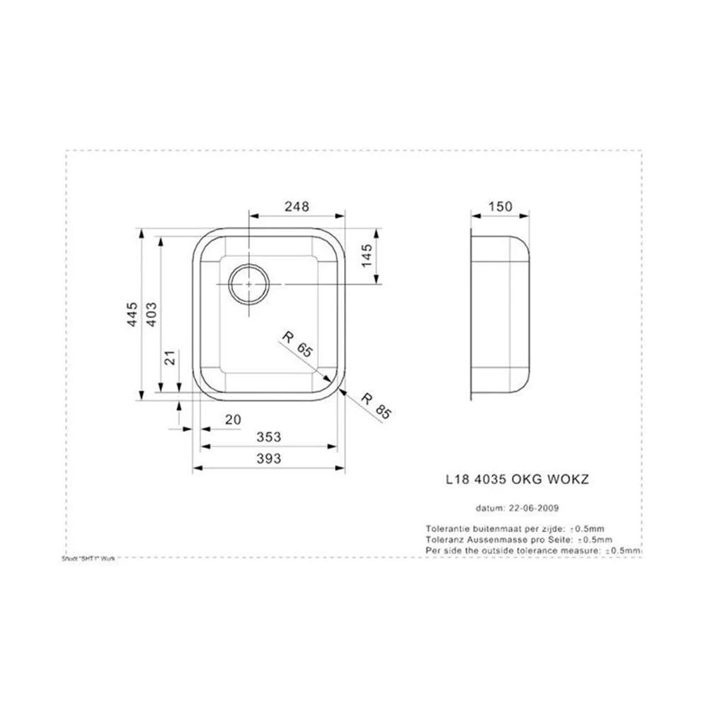 Reginox Einbaubecken L18 4035 OKG WOKZ 5 Reginox Einbaubecken L18 4035 OKG WOKZ – Bild 3