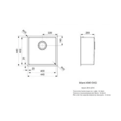 Reginox Einbaubecken Miami 40x40 -Geschirr reginox einbaubecken miami 40x403 1