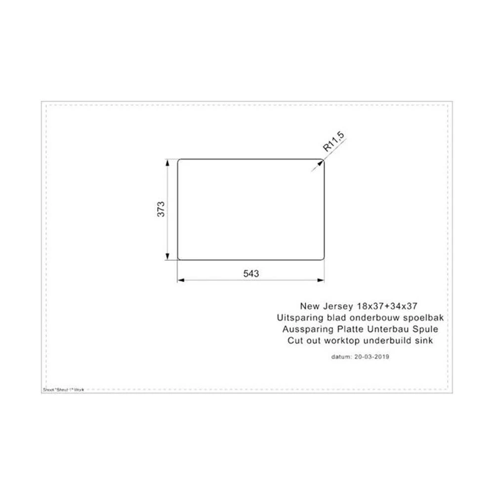 Reginox Einbaubecken New Jersey 18x37+34x37 7 Reginox Einbaubecken New Jersey 18x37+34x37 – Bild 5