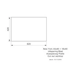 Reginox Einbaubecken New York 40/18x40 Edelstahl -Geschirr reginox einbaubecken new york 40 18x40 edelstahl3