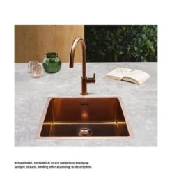 Reginox Einbaubecken New York 40x40 Comfort Edelstahl Seidenglanz PVD Beschichtet -Geschirr reginox einbaubecken new york 40x40 comfort edelstahl seidenglanz pvd beschichtet6