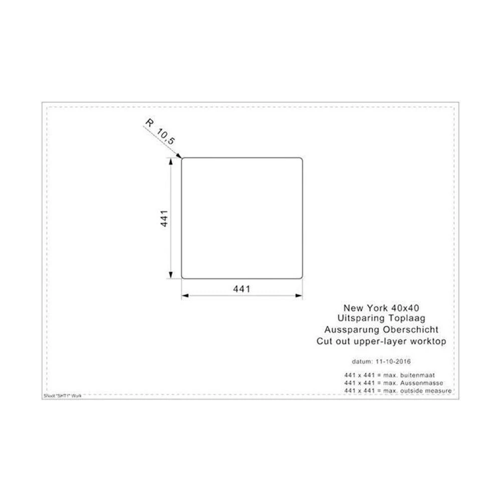 Reginox Einbaubecken New York 40x40 KG-CC 5 Reginox Einbaubecken New York 40x40 KG-CC – Bild 3