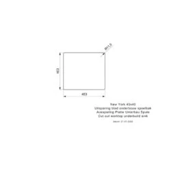 Reginox Einbaubecken New York 45x40 Edelstahl Seidenglanz -Geschirr reginox einbaubecken new york 45x40 edelstahl seidenglanz3