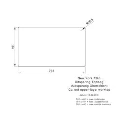 Reginox Einbaubecken New York 72X40 Edelstahl -Geschirr reginox einbaubecken new york 72x40 edelstahl4