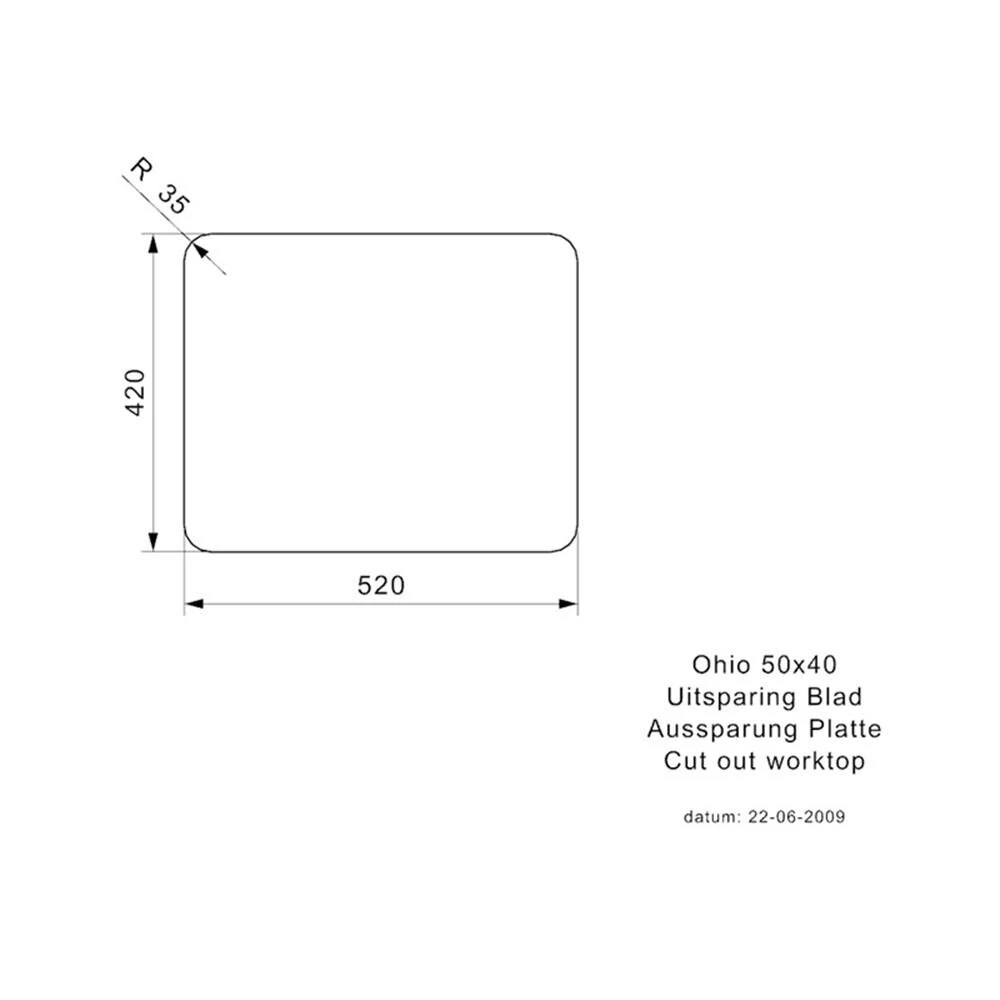 Reginox Einbaubecken Ohio 50 X 40 Edelstahl 6 Reginox Einbaubecken Ohio 50 X 40 Edelstahl – Bild 4