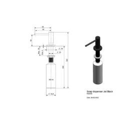 Reginox Seifenspender Jet Black -Geschirr reginox seifenspender jet black3