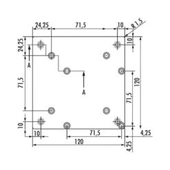 Rhodos 1, Konsole, Edelstahlfarbig -Geschirr rhodos 1 konsole edelstahlfarbig3