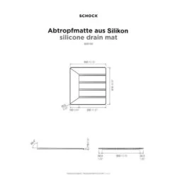 Schock Abtropfmatte Aus Silikon, Zum Anlegen An Spülbecken -Geschirr schock abtropfmatte aus silikon zum anlegen an spuelbecken3