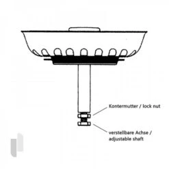 Siebkorb-Ventil Für Hauptbecken Für Excenter-Bedienung Für Leisure Spüle -Geschirr siebkorb ventil fuer hauptbecken fuer excenter bedienung fuer leisure spuele4