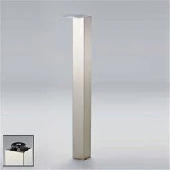 Wesco Stützfuß/Tischbein 1100 Mm Hoch, 80x80 Mm, Alu-Optik