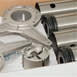 Stützfuß/Tischbein, 4er Set, 700/60 Mm, Edelstahl-Optik -Geschirr stuetzfuss tischbein 4er set 700 60 mm edelstahl optik4