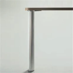 Stützfuß/Tischbein 690 Mm Hoch, D=60 Mm, Alu-geriffelt