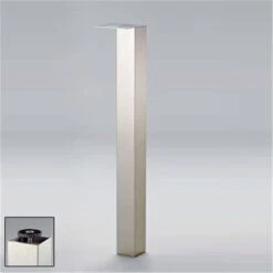 Wesco Stützfuß/Tischbein 870 Mm Hoch, 80x80 Mm, Alu-Optik