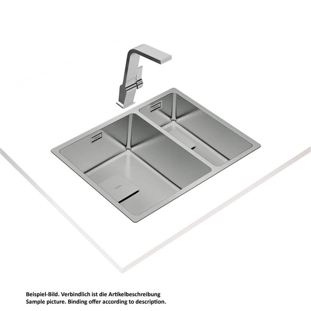 Teka Einbaubecken FLEXLINEA RS15 1½B 580 Edelstahl 4 Teka Einbaubecken FLEXLINEA RS15 1½B 580 Edelstahl – Bild 2