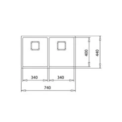 Teka Einbaubecken FLEXLINEA RS15 2B 740 Edelstahl -Geschirr teka einbaubecken flexlinea rs15 2b 740 edelstahl3