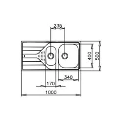 Teka Einbauspüle UNIVERSE 60 T-XP 1 1/2B 1D Edelstahl 9 Teka Einbauspüle UNIVERSE 60 T-XP 1 1/2B 1D Edelstahl -Geschirr teka einbauspuele universe 60 t xp 1 1 2b 1d edelstahl3