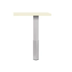 Trampolo 2 Eckig, Stützfuß, Edelstahlfarbig