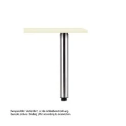 Trampolo 80 Rund, Stützfuß, Edelstahlfarbig