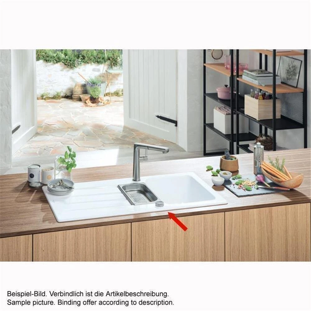 Villeroy & Boch Abdeckkappe Eckig, Für Einzeldrehgriff 4 Villeroy & Boch Abdeckkappe Eckig, Für Einzeldrehgriff – Bild 2