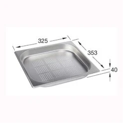 Villeroy & Boch Gastronormbehälter GN 2/3-40, Bodenfläche Gelocht