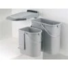 WESCO 703611-85 Einbau Abfallsammler Ökontainer Junior DT, Alugrau
