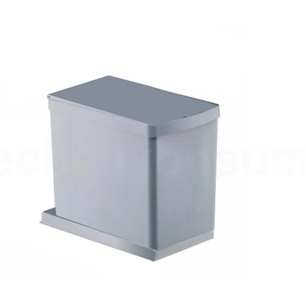 WESCO 755280-85 Einbau Abfallsammler 30 DT Single, 16 L , Alugrau 3 WESCO 755280-85 Einbau Abfallsammler 30 DT Single, 16 L , Alugrau