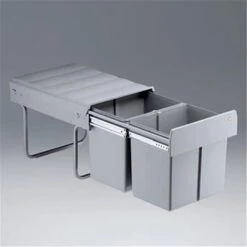 WESCO 787811-85 Einbau Abfallsammler Double-Master 40 DT, Alugrau