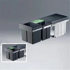 WESCO 887821-11 Einbau Abfallsammler Profiline Trio-Master 40 DT