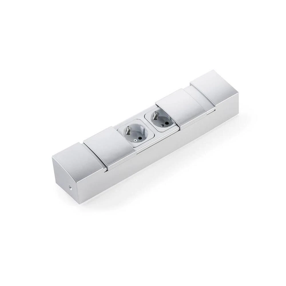 WIPO Doppel-Elektrobox, Steckdosen-Element Für Die Arbeitsplatte 3 WIPO Doppel-Elektrobox, Steckdosen-Element Für Die Arbeitsplatte
